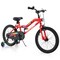 LED Lighted 18-Inch Kids Bike with Training Wheels for Children Aged 4-8 - 52.5" L x 21.5" W x 30" H